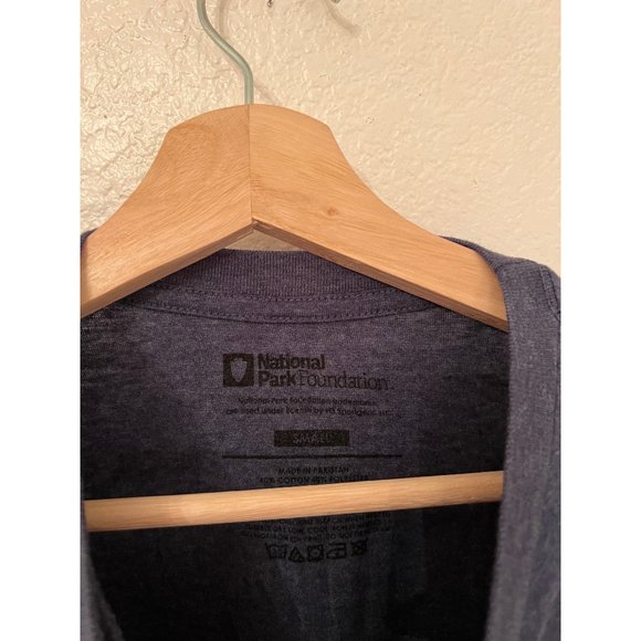 National Park Foundation T-Shirt Graphic Short Sleeve Shirt Men's Size Small Yel - Picture 3 of 4